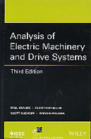 ANALYSIS OF ELECTRIC MACHINERY & DRIVE SYSTEMS 3/E 2013 - 111802429X