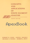 CONCEPTS & APPLICATIONS OF FINITE ELEMENT ANALYSIS 4/E 2002 - 0471356050 - 9780471356059