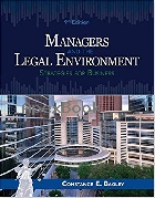 MANAGERS & THE LEGAL ENVIRONMENT: STRATEGIES FOR BUSINESS 9/E 2018 - 1337555088 - 9781337555081