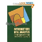 INTRODUCTORY REAL ANALYSIS 1970 - 0486612260 - 9780486612263