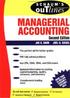 THEORY & PROBLEMS OF MANAGERIAL ACCOUNTING 2/E 1999 0070580413 9780070580411