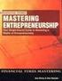MASTERING ENTREPRENEURSHIP 2000 0273649280 9780273649281