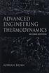 ADVANCED ENGINEERING THERMODYNAMICS 2/E 1997 0471148806 9780471148807