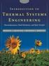 INTRODUCTION TO THERMAL SYSTEMS ENGINEERING: THERMODYNAMICS, FLUID MECHANICS, & HEAT TRANSFER 2003 0471204900 9780471204909