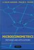 MICROECONOMETRICS: METHODS & APPLICATIONS 2005 0521848059 9780521848053